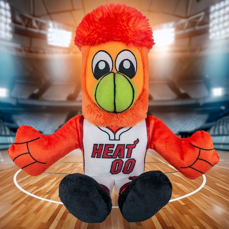 Bleacher Creatures Miami Heat Burnie 8"" NBA Mascot Kuricha Sitting Plush - Soft Chibi Inspired Mascot - Image 4